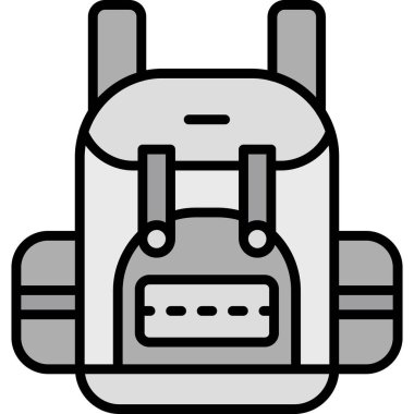 Bir elektrik süpürgesinin modern bir simgesinin vektör çizimi