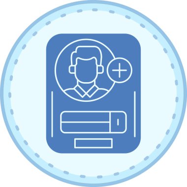 Modern bir simgenin vektör illüstrasyonu