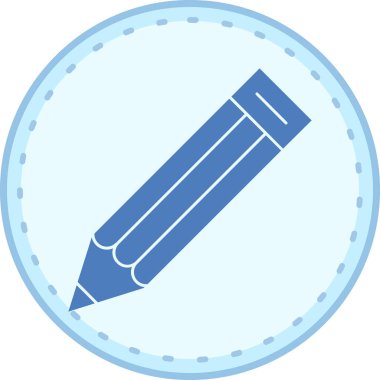 Kalem. Web simgesi basit illüstrasyon