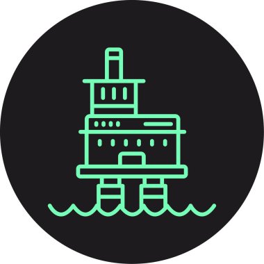 vektör deniz feneri ico, vektör illüstrasyonu