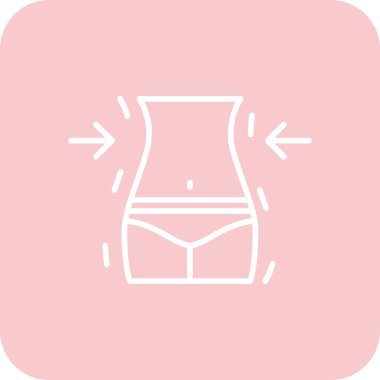 Moda tarzında izole edilmiş iç çamaşırı simgesi