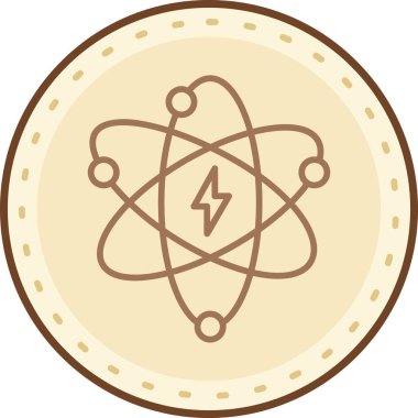 atom modern vektör resimlemesi