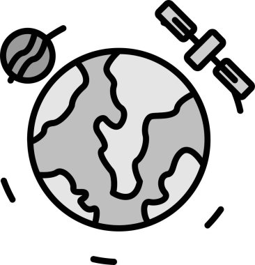 Küre. Web simgesi basit illüstrasyon