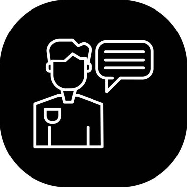 Vektör sohbet simgesi illüstrasyonu