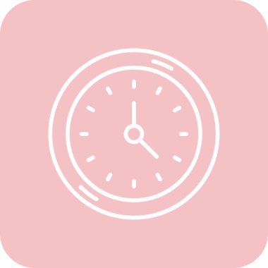 Vektör Saati düz biçim simgesi