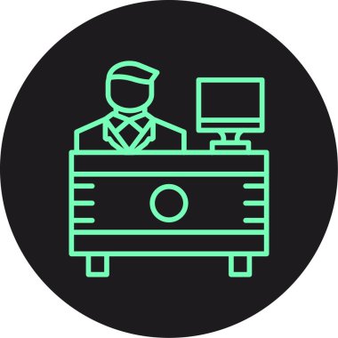 Seo simgesinin vektör illüstrasyonu