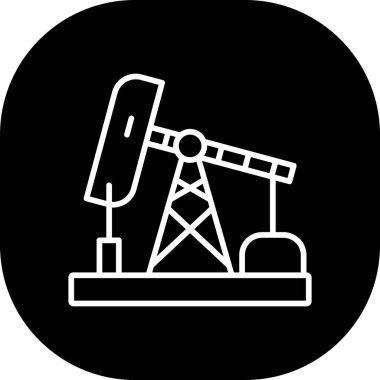 yağ ve gaz vektör simgesi.