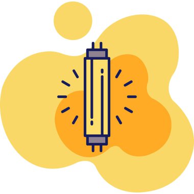 Düz biçimli ampul ışığı simgesi