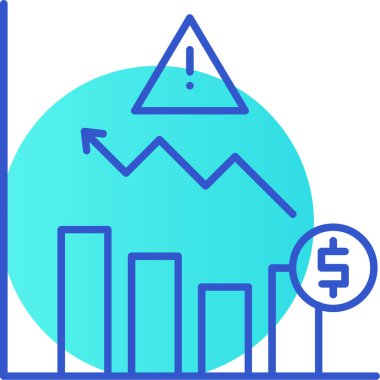 İş grafiği Web simgesi basit illüstrasyon