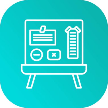 beyaz arkaplanda kontrol listesi simgesi olan satır panosu. Kontrol listesi simgesi. Anket anketi ya da anket geri bildirim formu. Renkli taslak konsepti. vektör