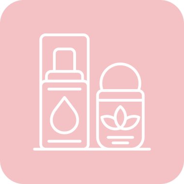 Kozmetik. Web simgesi vektör illüstrasyonu