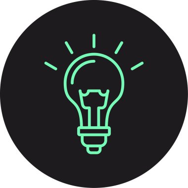 ampul simgesi, vektör illüstrasyon tasarımı