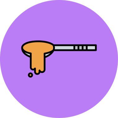 Tasarım için tek bir karikatür simgesinin çizimi