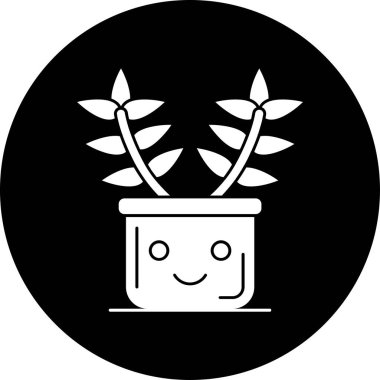 bitki simgesi vektör illüstrasyonu