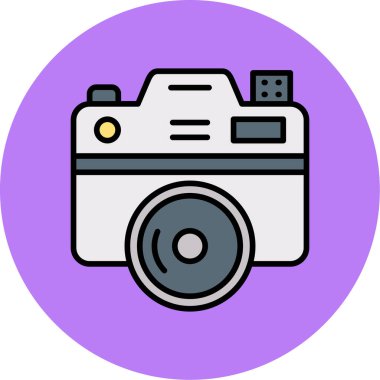 Kamera. Web simgesi basit illüstrasyon