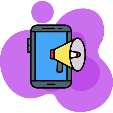 megafon vektör illüstrasyon tasarımı ile megafon