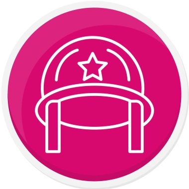 Bir şapka simgesinin vektör illüstrasyonu