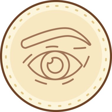 Göz. Web simgesi basit illüstrasyon