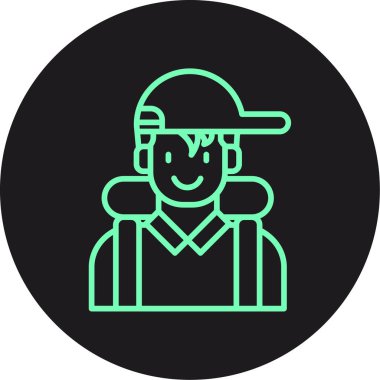 Vektör Avatar Simgesi illüstrasyonu