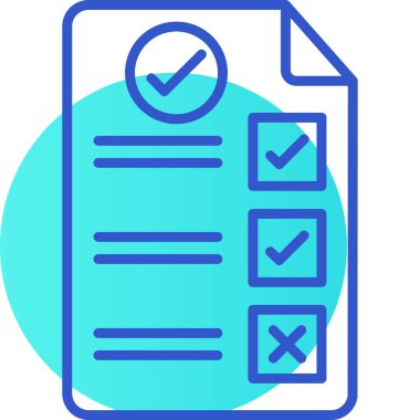 Kontrol listesi simgesi tasarım vektörü