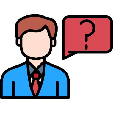 iş adamı ile konuşma balonu