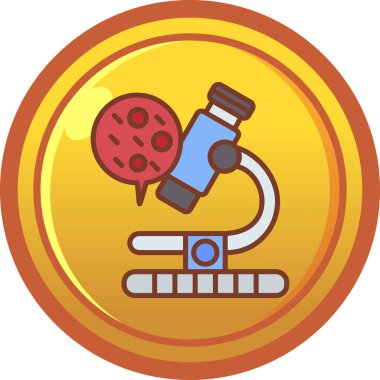 Mikroskop simgesi basit tarzı