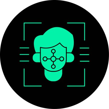 vektör beyin simgesi, vektör illüstrasyonu, teknoloji kavramı