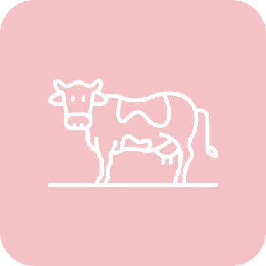 inek simgesi vektör illüstrasyonu