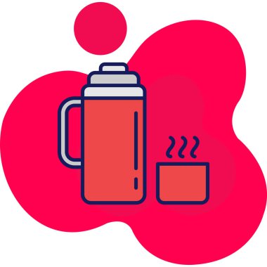 çay Kupası simgesi. vektör çizim