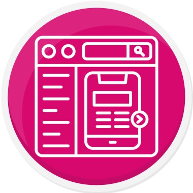 seo modern simgesinin vektör illüstrasyonu