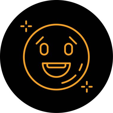 emoji simgesinin vektör illüstrasyonu