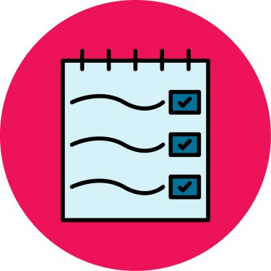 Takvim simgesi, vektör çizimi