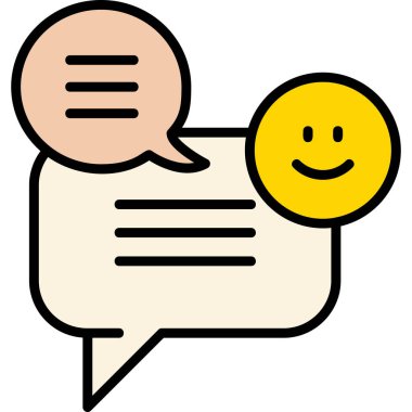 Konuş. Web simgesi basit illüstrasyon