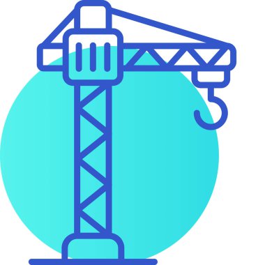 Vinç. Web simgesi basit illüstrasyon