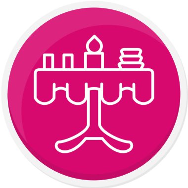 Bir bina simgesinin vektör illüstrasyonu