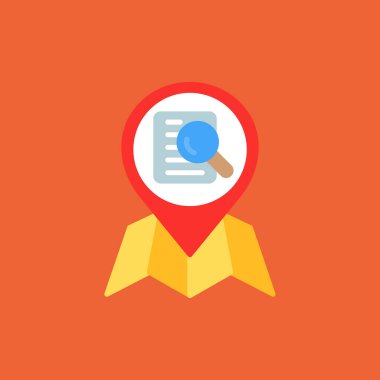 pin vektör simgesi ile harita iğnesi