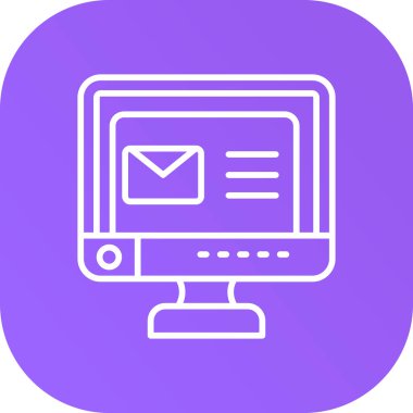 İleti simgesi soyut arkaplan grubunda izole edildi