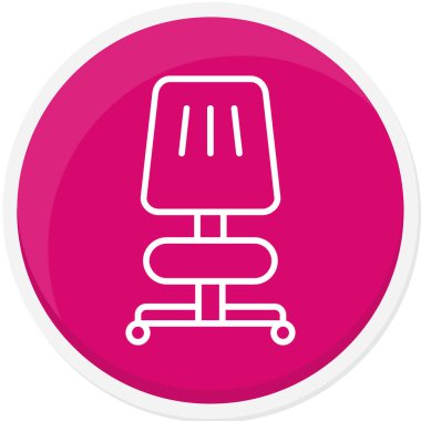 Ofis masası ikonu. vektör illüstrasyonu