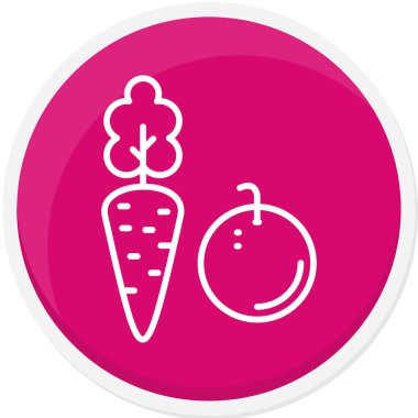 vektör modern yiyecek simgesi