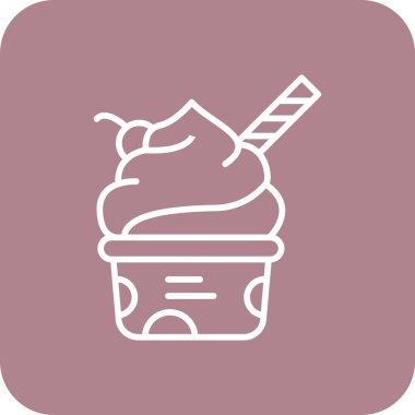 dondurma simgesi, vektör illüstrasyonu