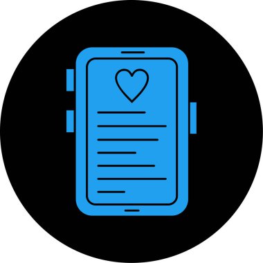 Akıllı telefon. Web simgesi basit illüstrasyon