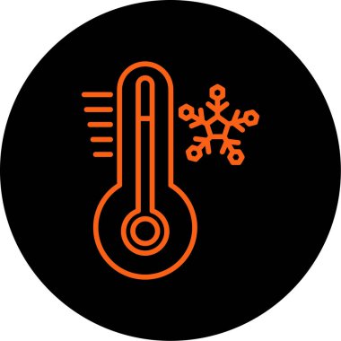 Sıcaklığın vektör illüstrasyonu modern simge