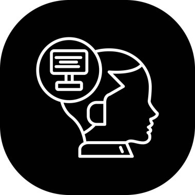 Kişisel veri kavramının illüstrasyon vektör simgesi.