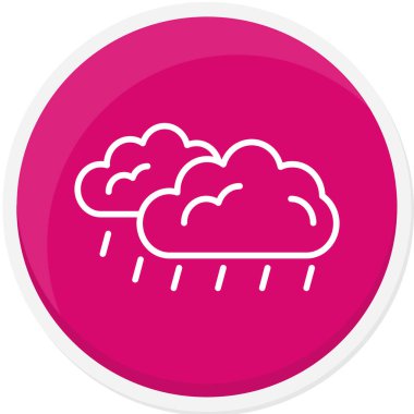 Moda tarzında izole edilmiş bir bulut simgesi