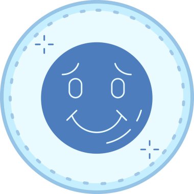 Gülümse. Web simgesi basit tasarım