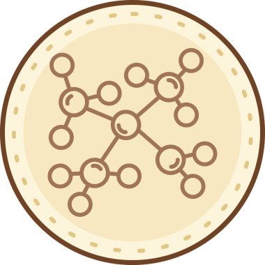 Modern yiyecek simgesinin vektör çizimi