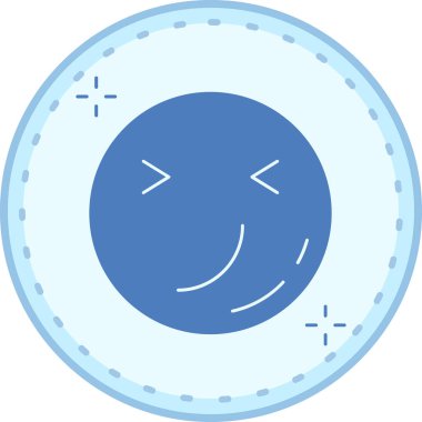 Mutlu emoji. Duygu simgesi. Basit simge