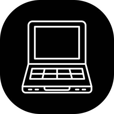 Bilgisayar. Web simgesi basit illüstrasyon