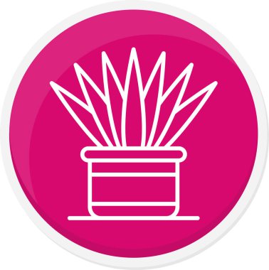 Çiçek. Web simgesi basit illüstrasyon