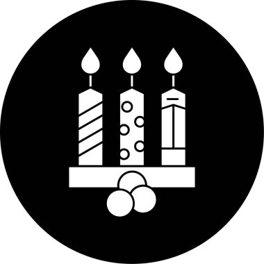 Mumlar simgesi, vektör illüstrasyonu basit tasarım